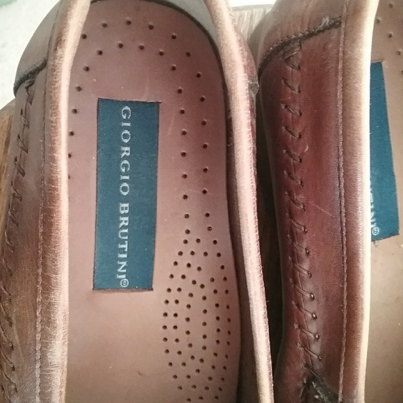 Giorgio Brutini Woven Brown Leather Loafers main image 5